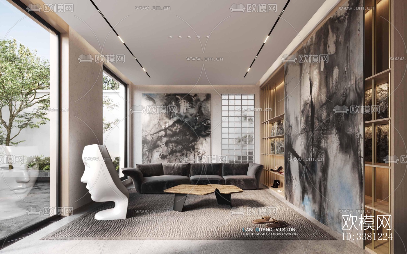 现代别墅效果图下载（渲染图10）