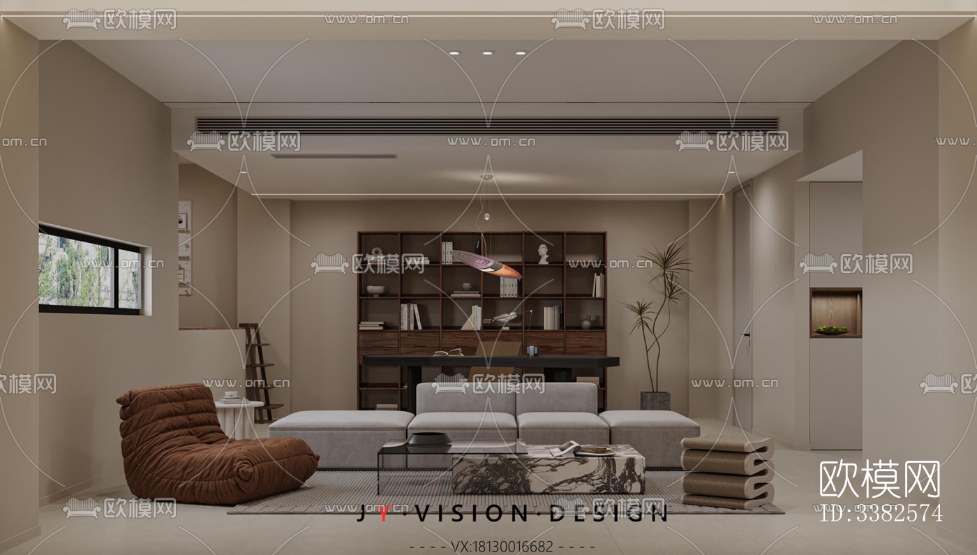 现代别墅效果图下载（渲染图3）