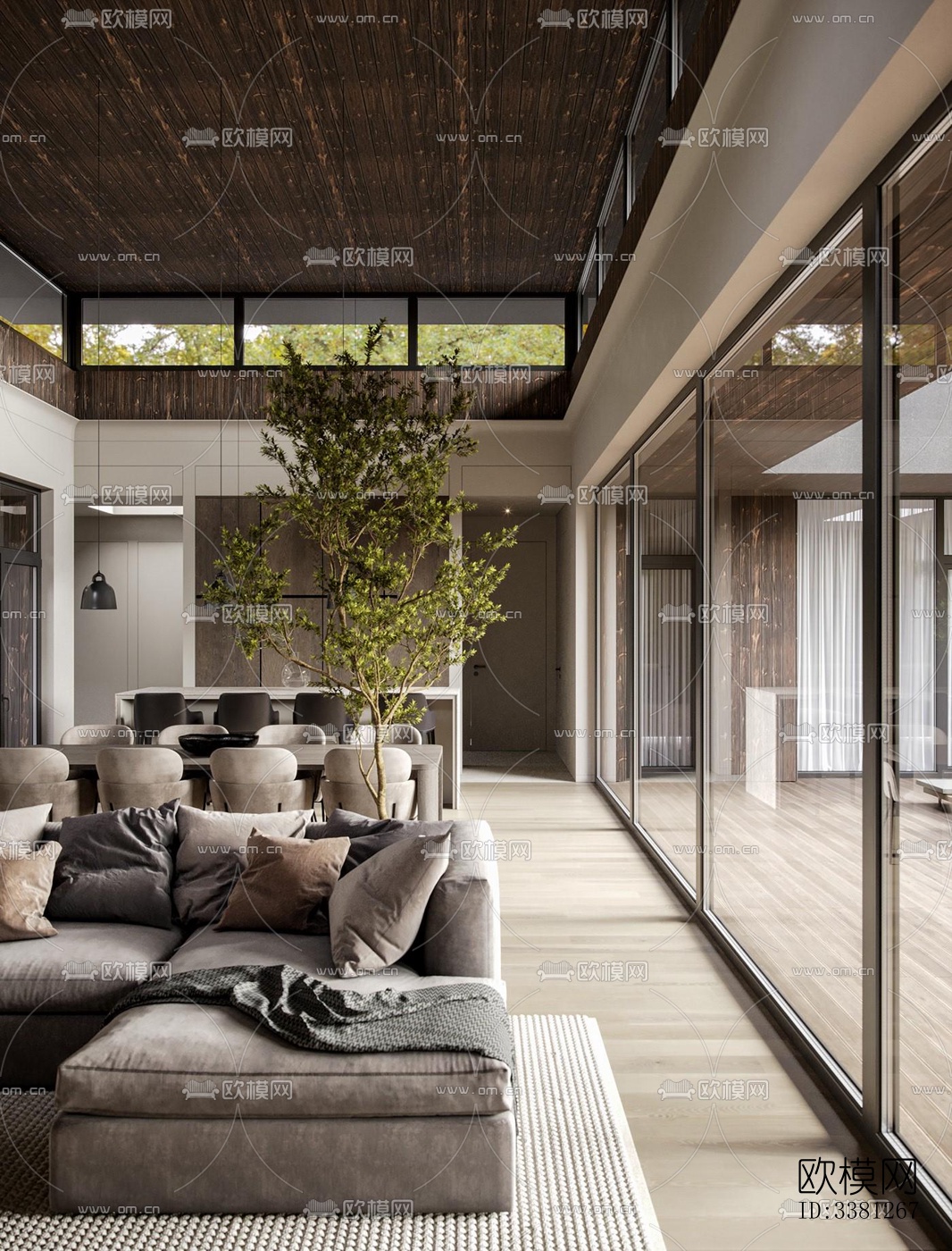 现代别墅效果图下载（渲染图17）