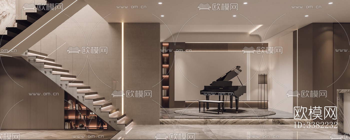 现代别墅效果图下载（渲染图8）