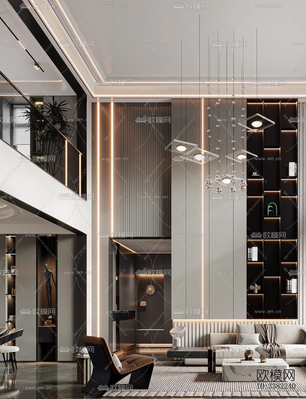 现代别墅效果图下载（渲染图7）