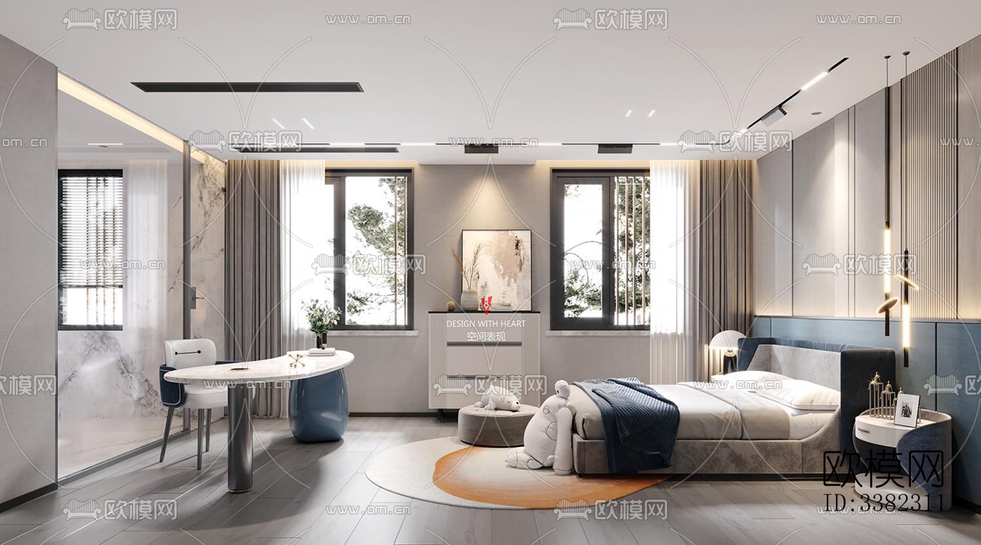 现代别墅效果图下载（渲染图2）