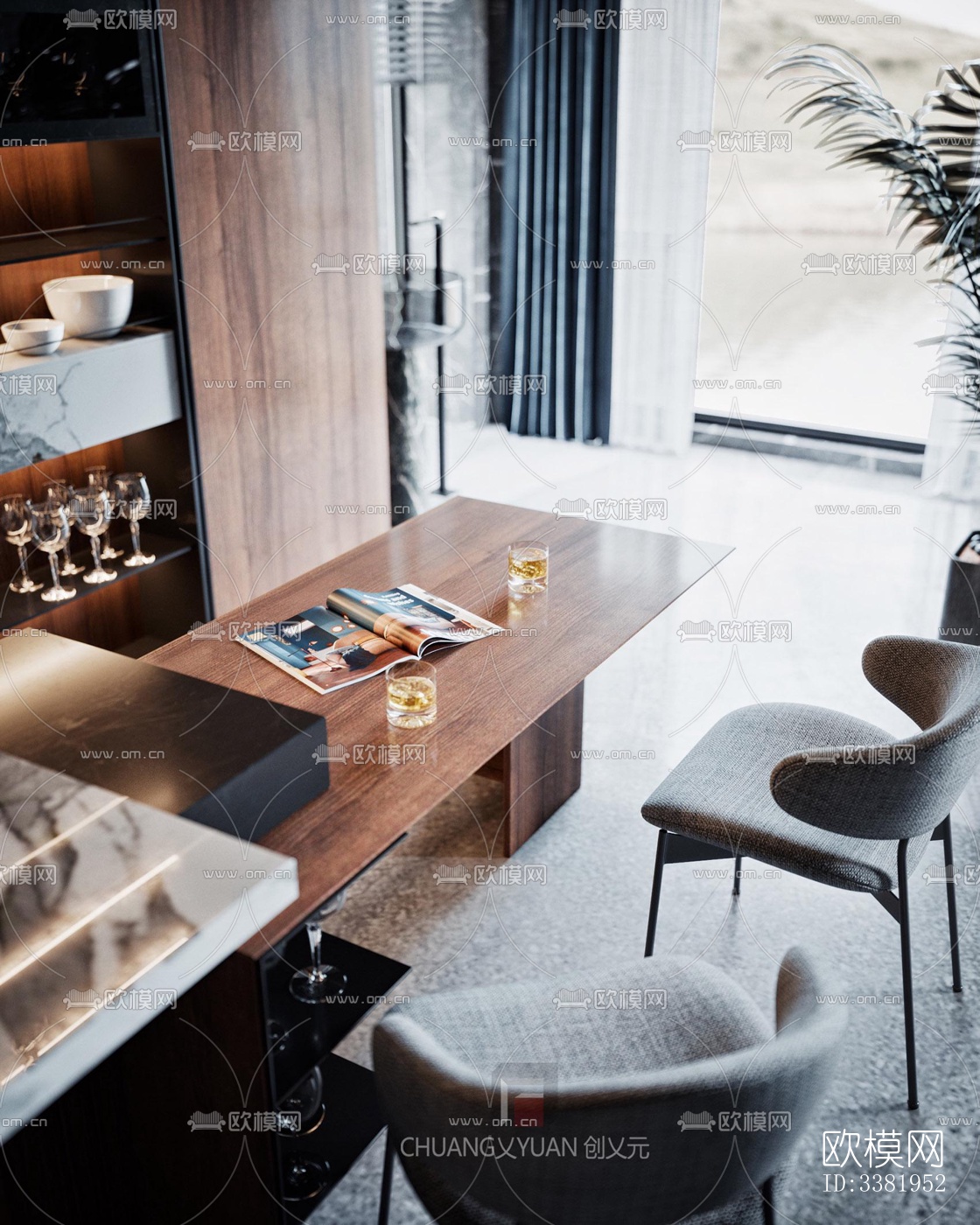 现代别墅效果图下载（渲染图6）