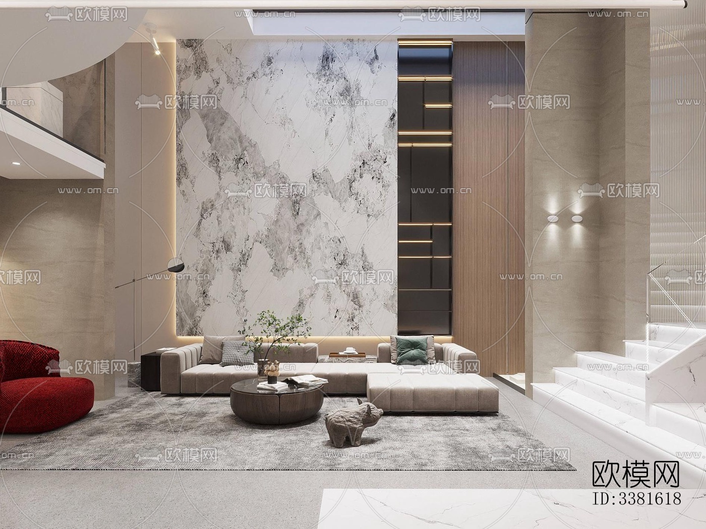 现代别墅效果图下载（渲染图2）