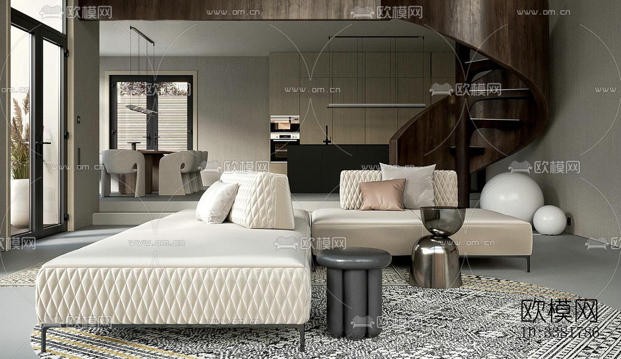 现代别墅效果图下载（渲染图10）