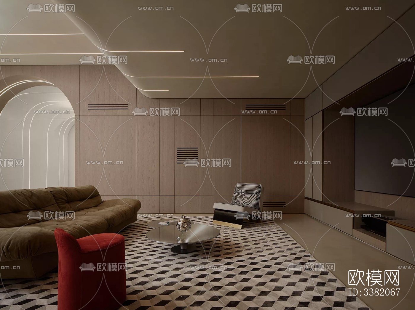 现代别墅效果图下载（渲染图7）