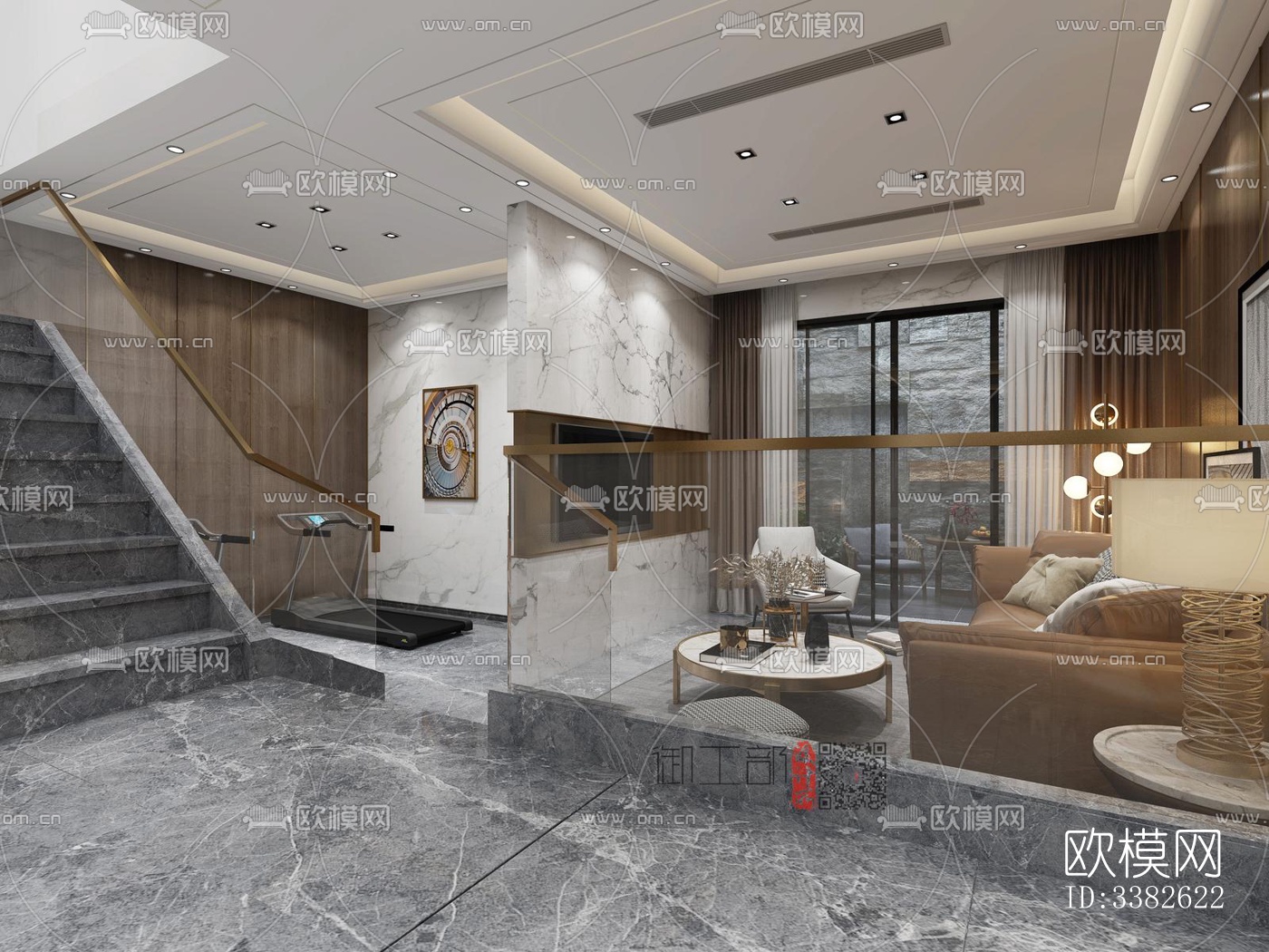 现代别墅效果图下载（渲染图2）