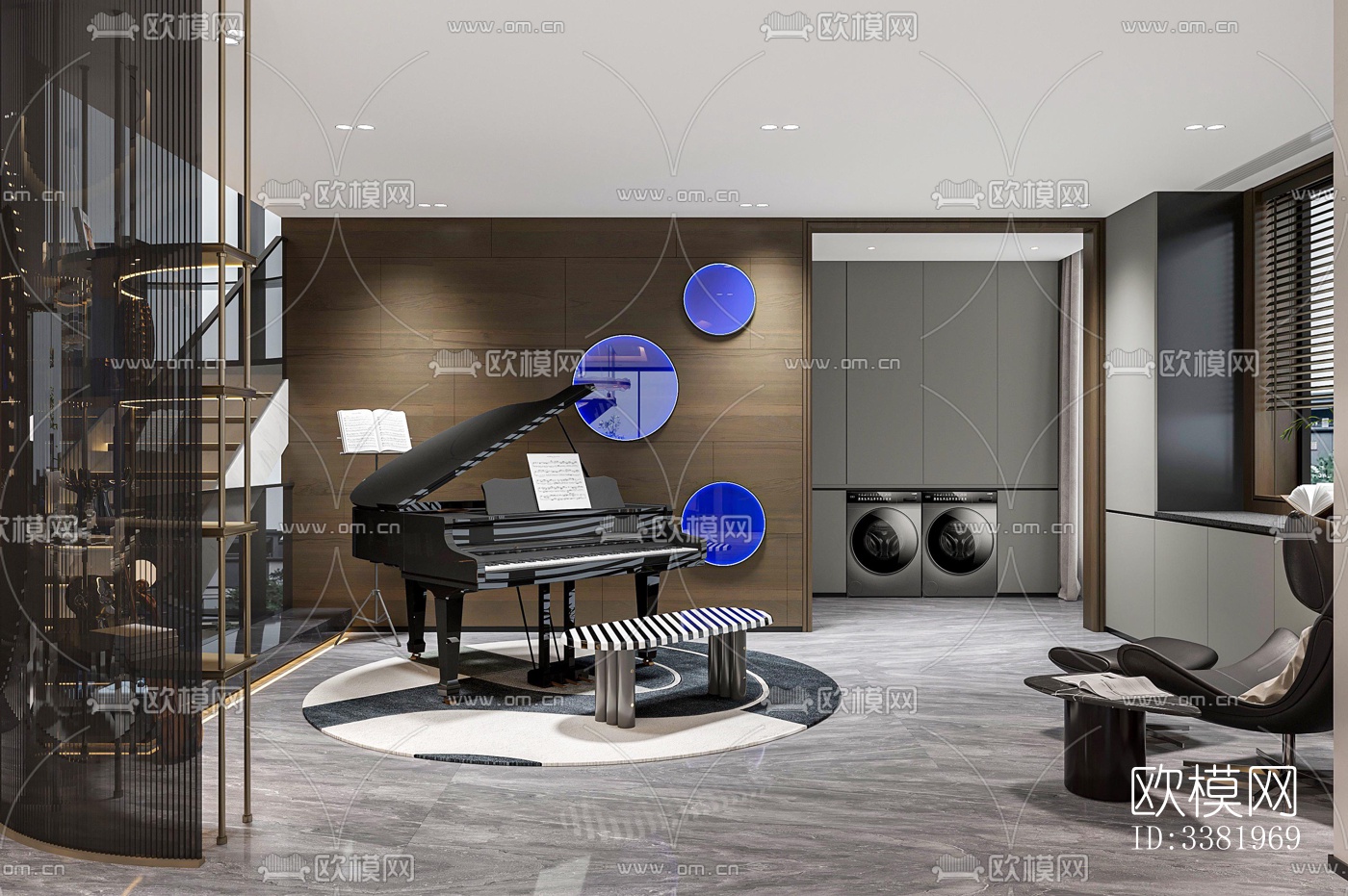 现代别墅效果图下载（渲染图6）