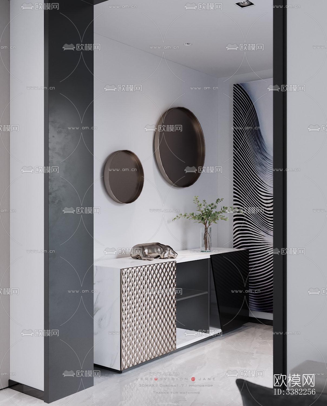 现代别墅效果图下载（渲染图14）