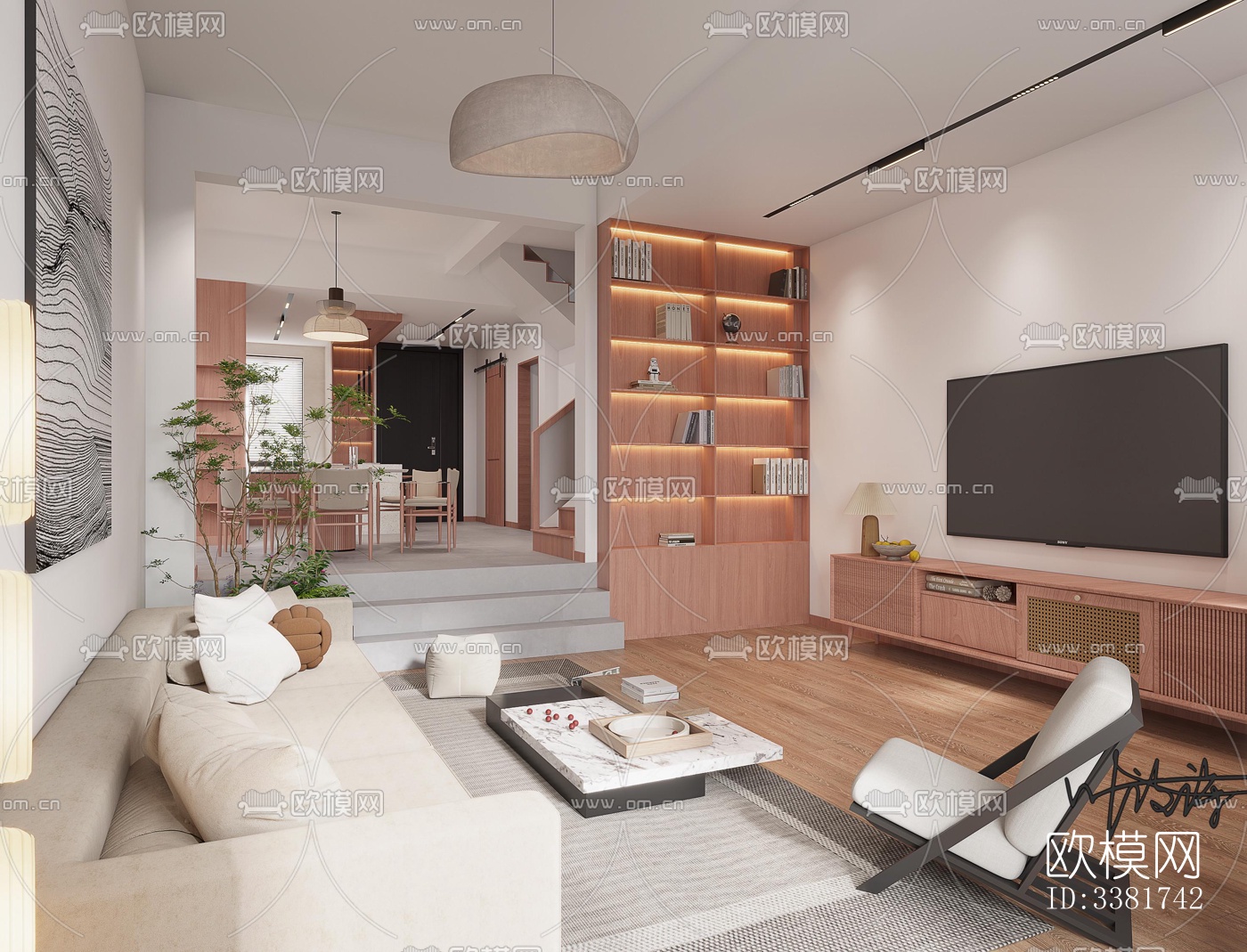 现代别墅效果图下载（渲染图7）