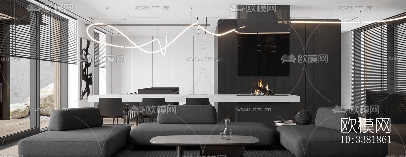 现代别墅效果图下载（渲染图11）