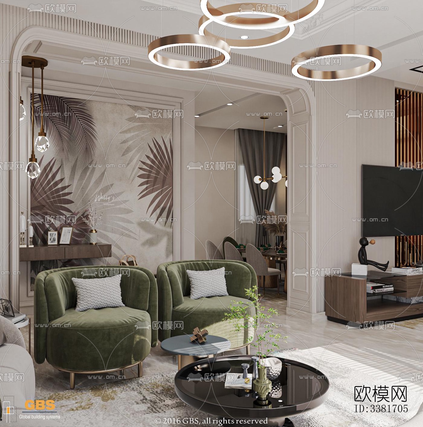 现代别墅效果图下载（渲染图3）