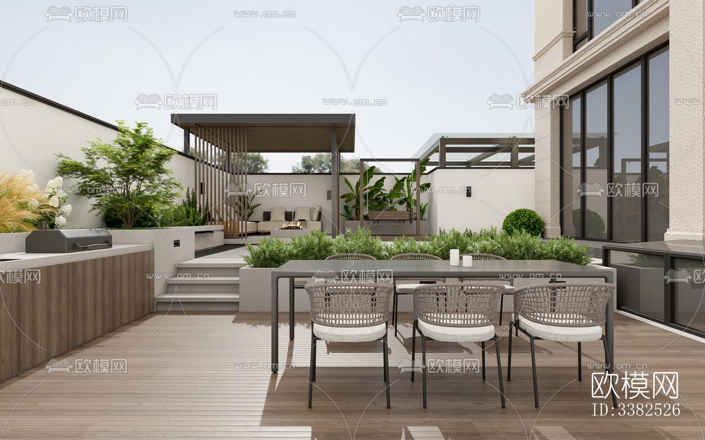 现代别墅效果图下载（渲染图4）