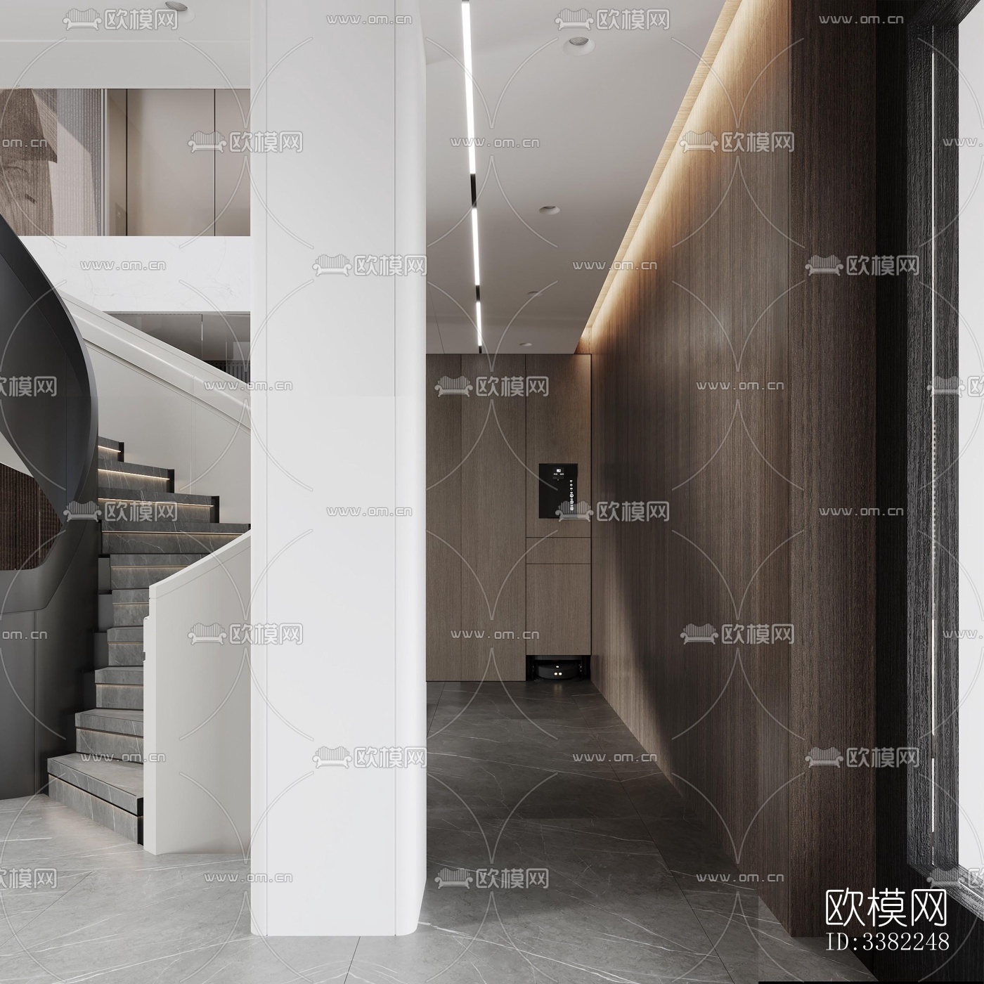 现代别墅效果图下载（渲染图1）