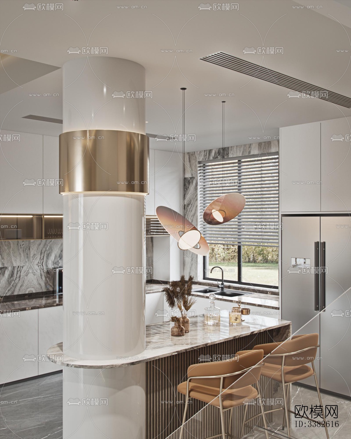 现代别墅效果图下载（渲染图3）