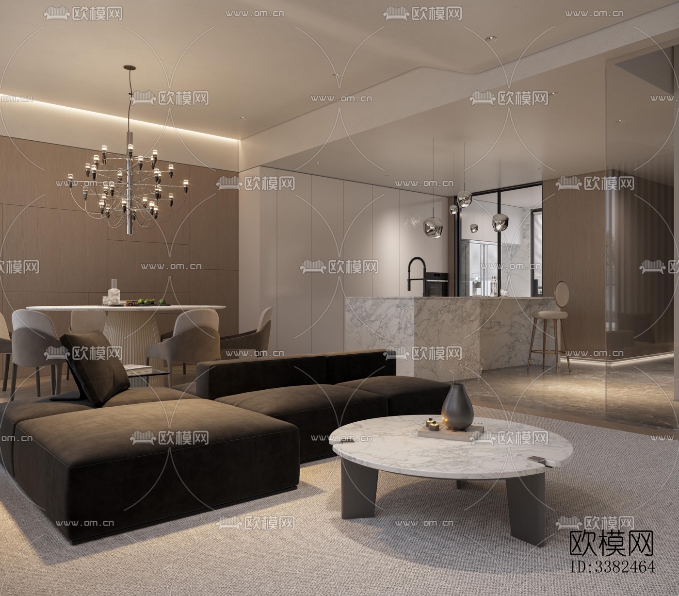 现代别墅效果图下载（渲染图15）