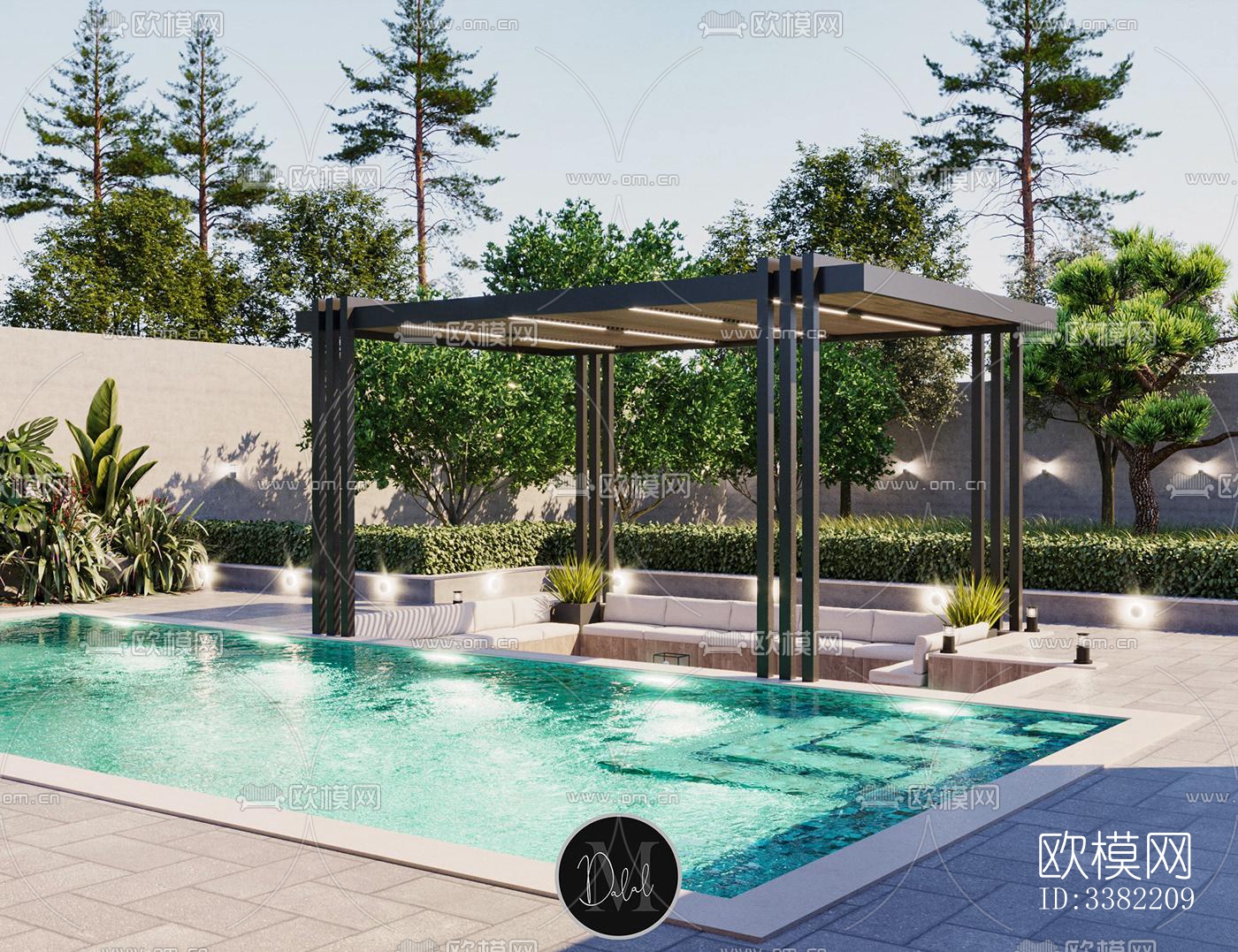 现代别墅效果图下载（渲染图5）