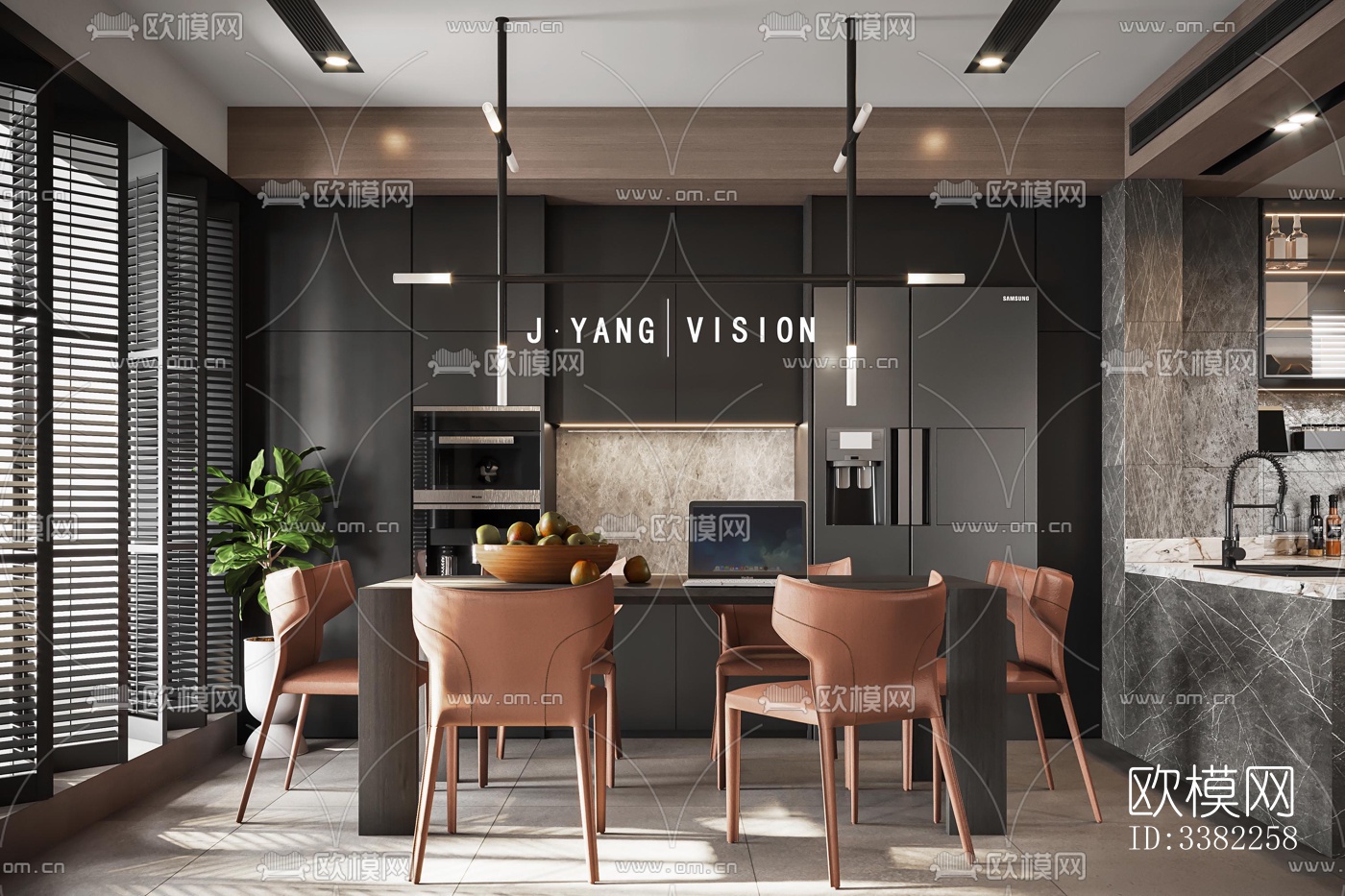 现代别墅效果图下载（渲染图1）