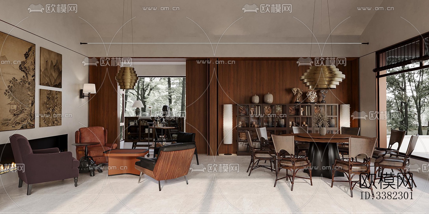 现代别墅效果图下载（渲染图2）