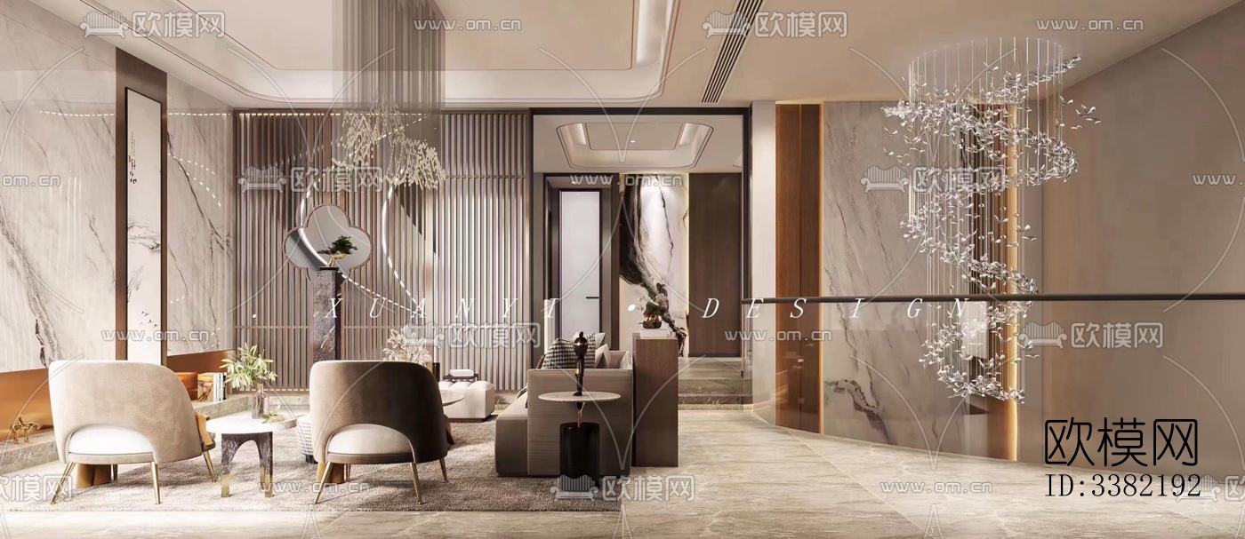 现代别墅效果图下载（渲染图1）