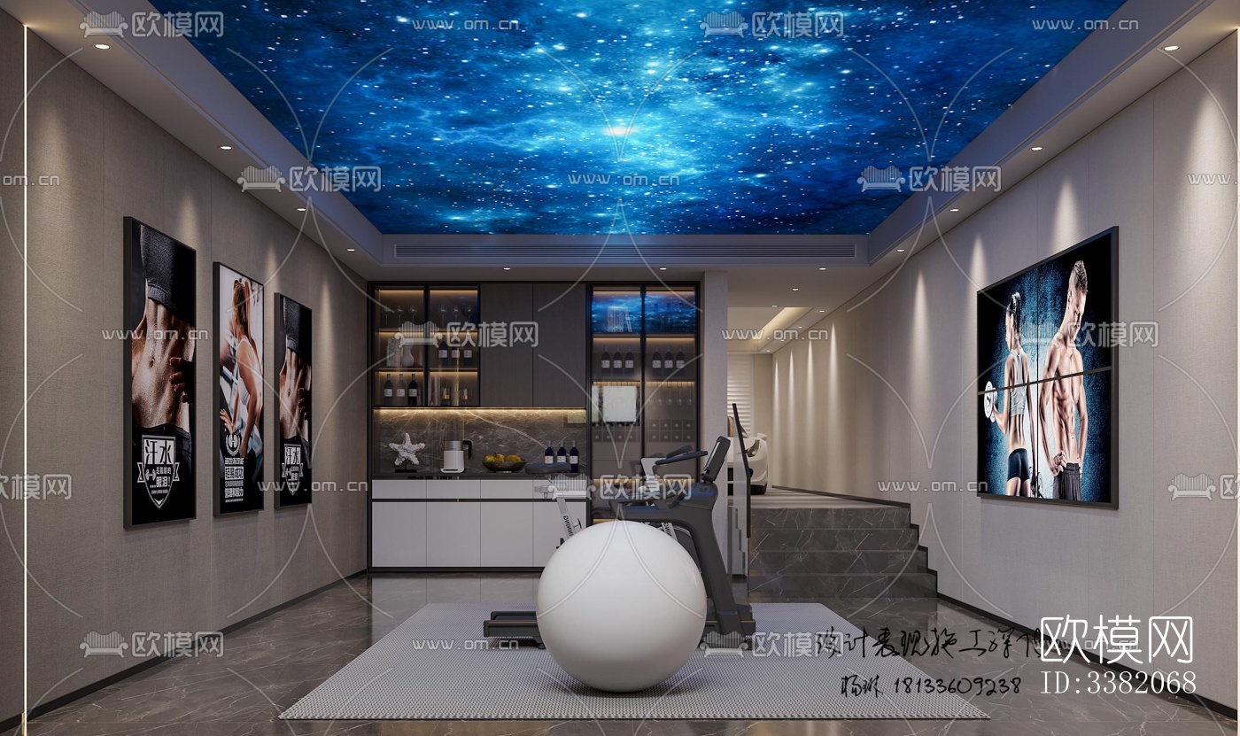 现代别墅效果图下载（渲染图1）