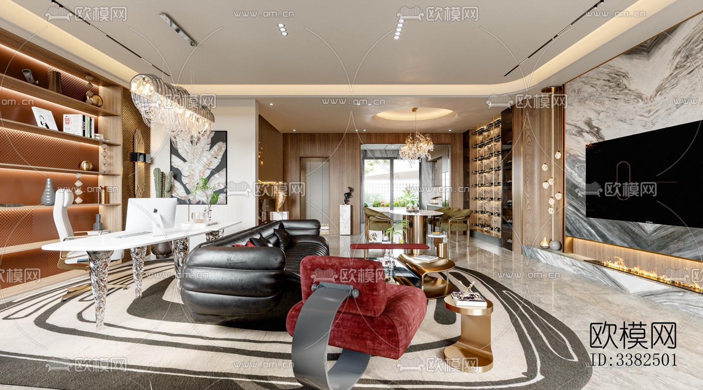 现代别墅效果图下载（渲染图13）