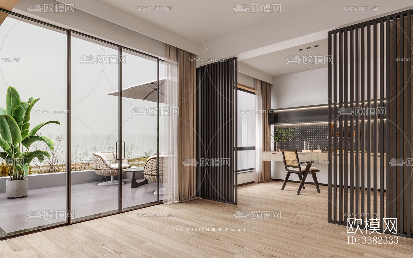 现代别墅效果图下载（渲染图4）