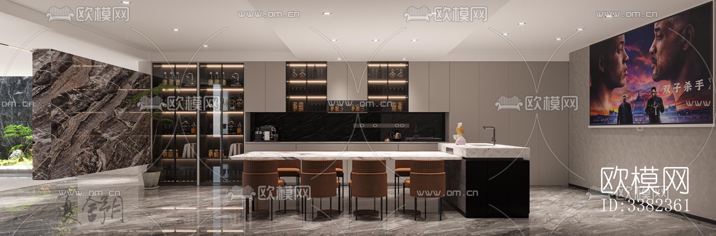 现代别墅效果图下载（渲染图4）