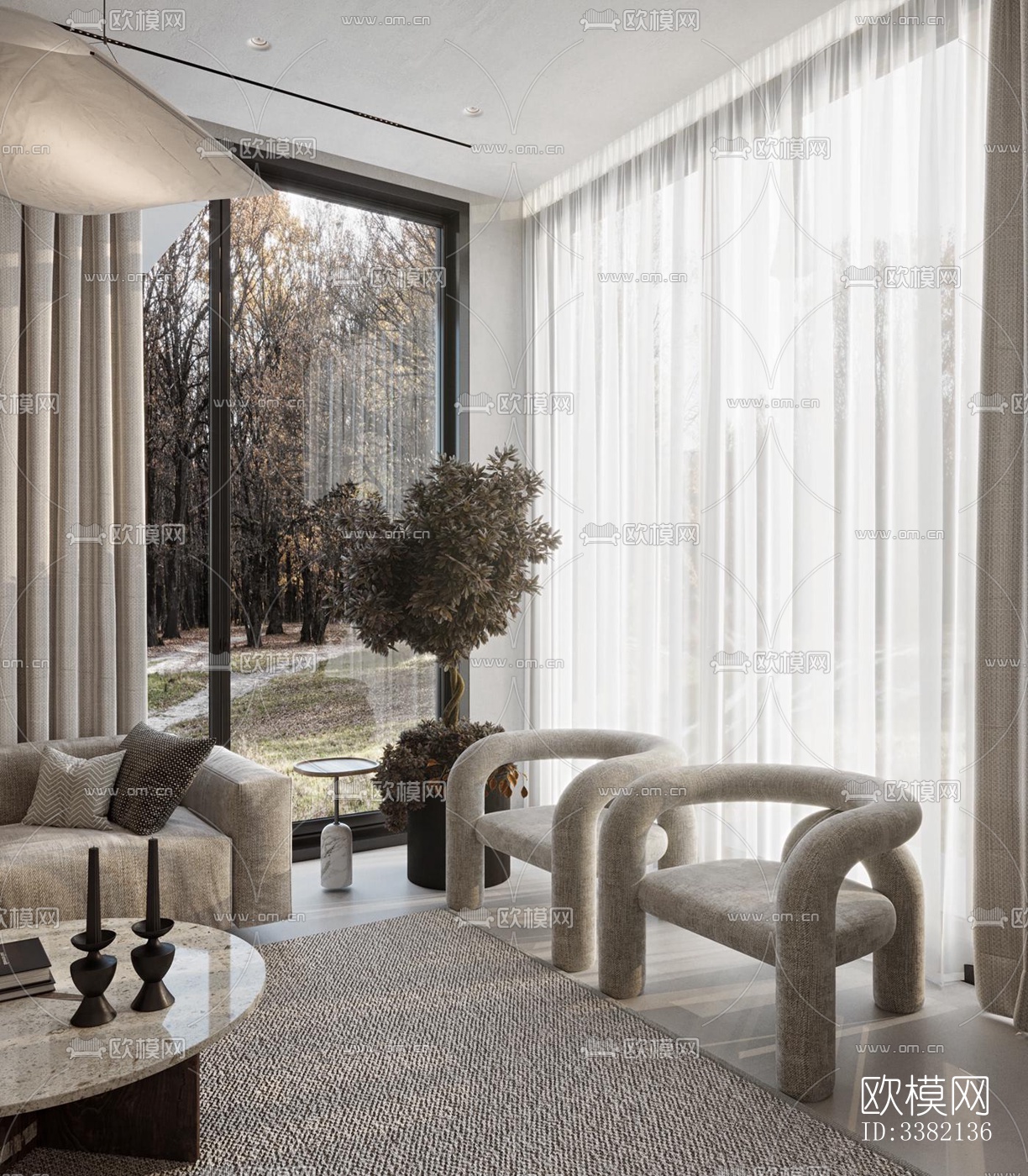 现代别墅效果图下载（渲染图2）