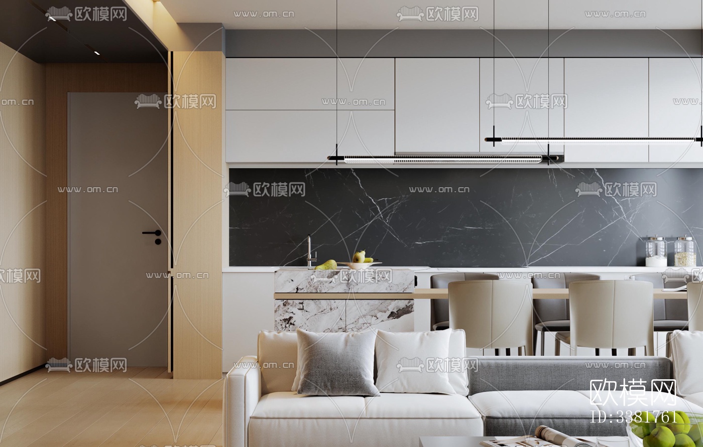 现代别墅效果图下载（渲染图3）