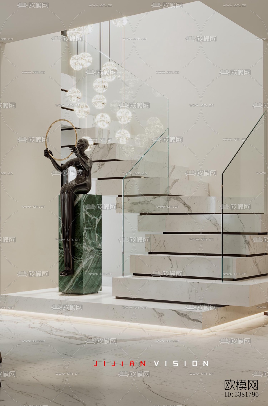 现代别墅效果图下载（渲染图12）