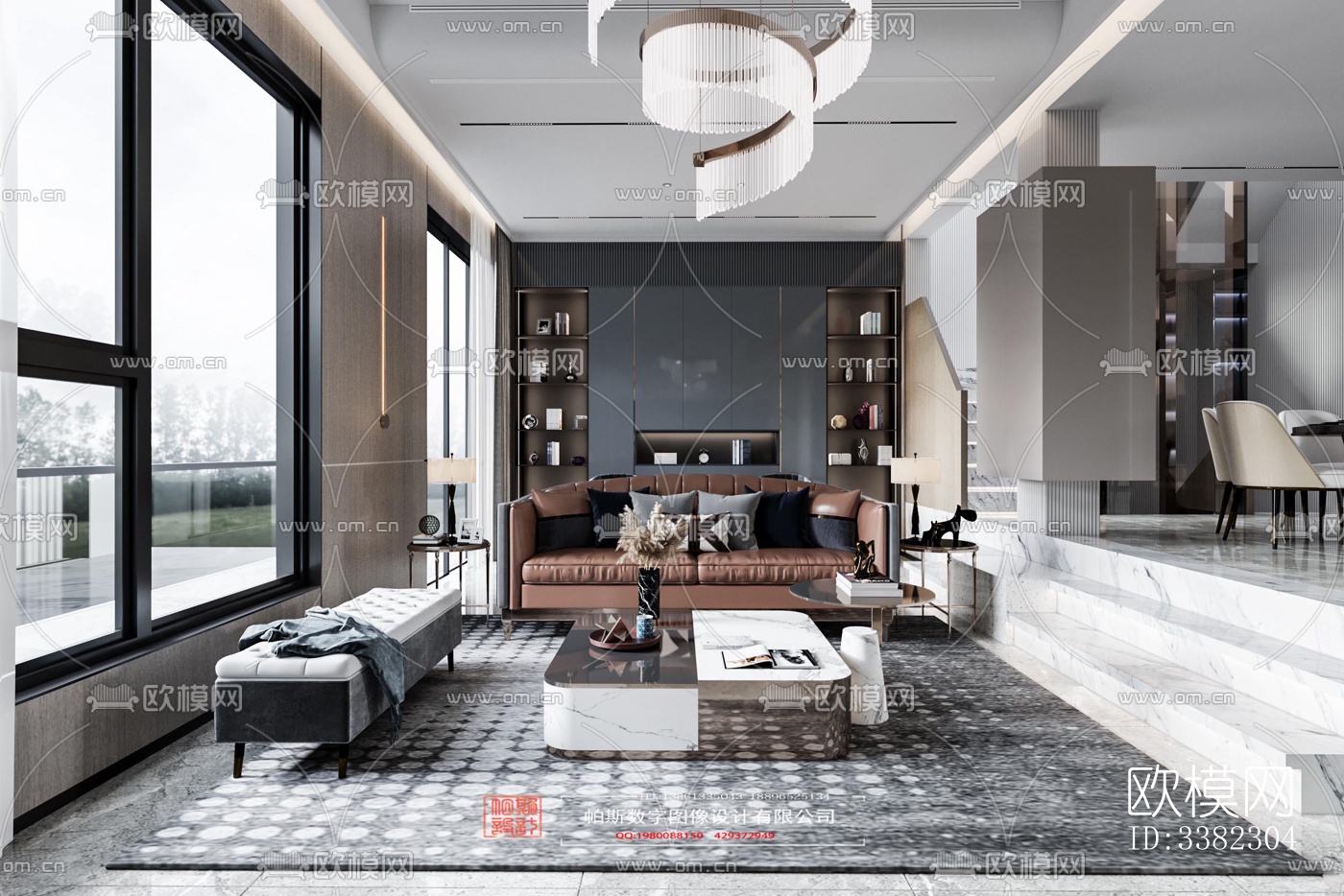 现代别墅效果图下载（渲染图6）