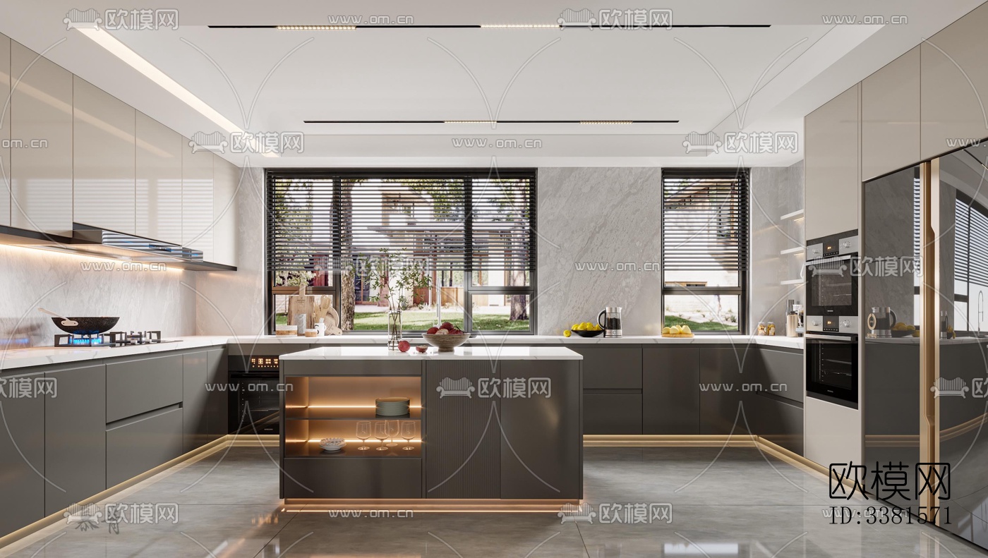 现代别墅效果图下载（渲染图8）