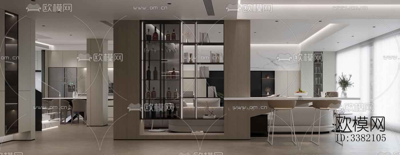 现代别墅效果图下载（渲染图15）