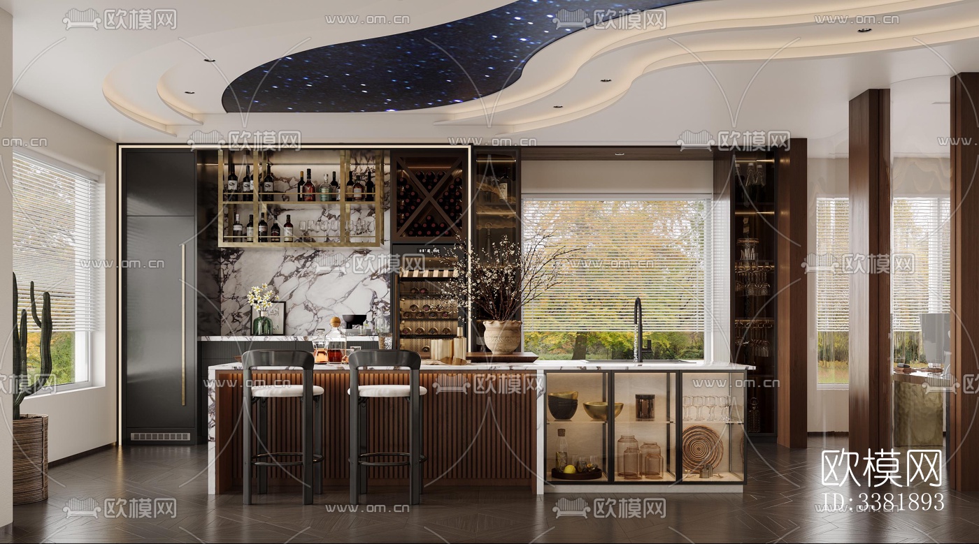 现代别墅效果图下载（渲染图1）