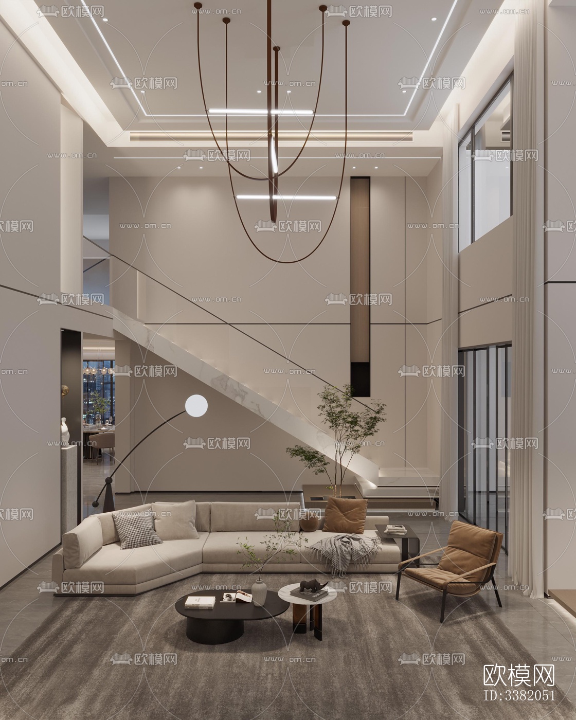 现代别墅效果图下载（渲染图7）