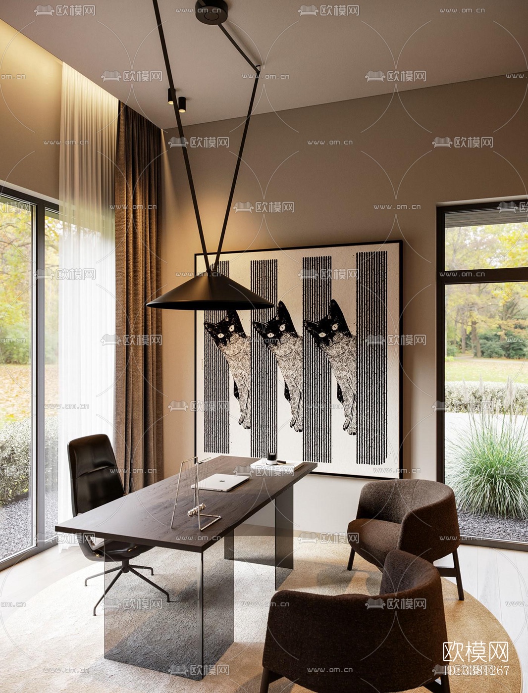 现代别墅效果图下载（渲染图8）