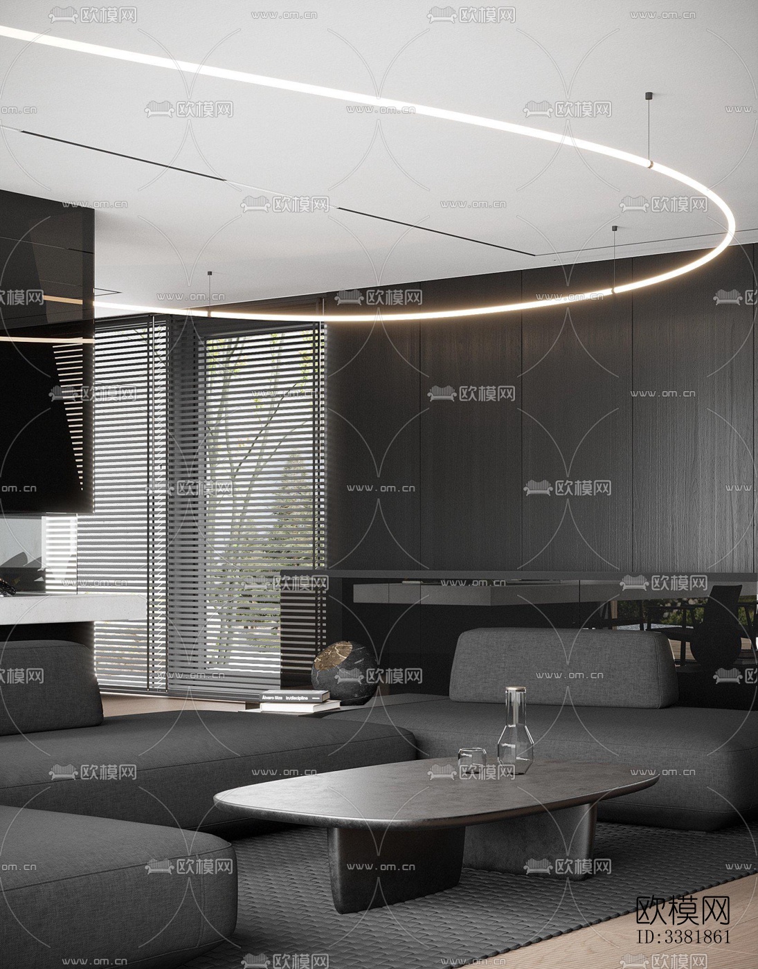 现代别墅效果图下载（渲染图2）