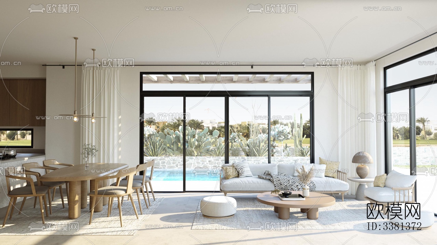 现代别墅效果图下载（渲染图1）