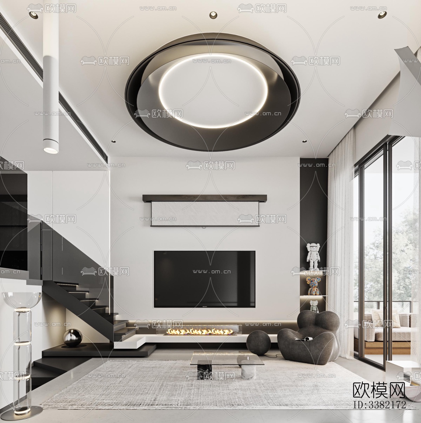 现代别墅效果图下载（渲染图9）