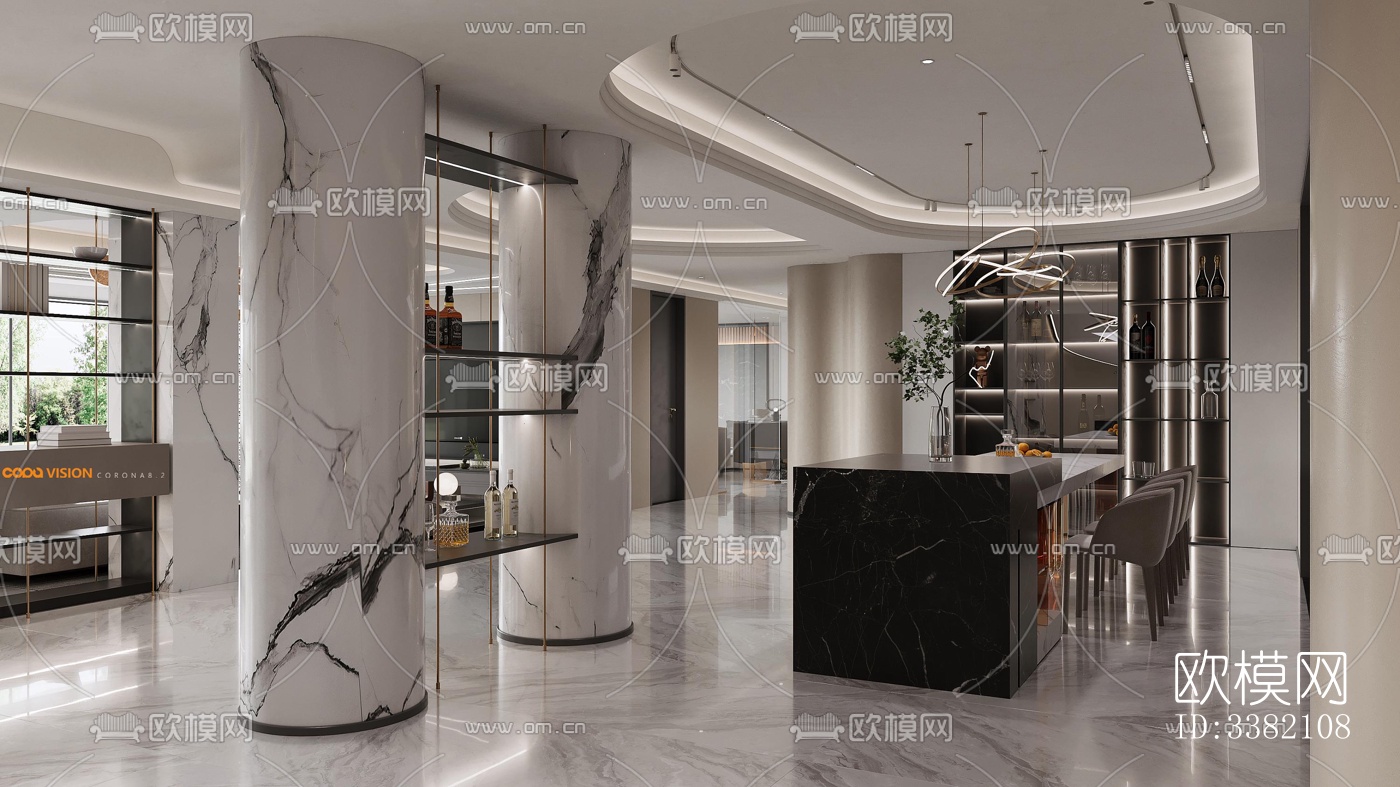 现代别墅效果图下载（渲染图16）