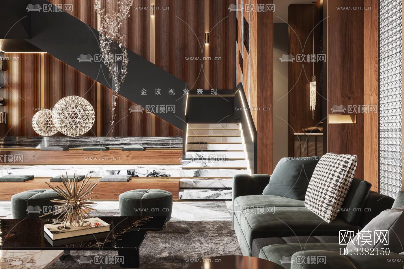 现代别墅效果图下载（渲染图10）