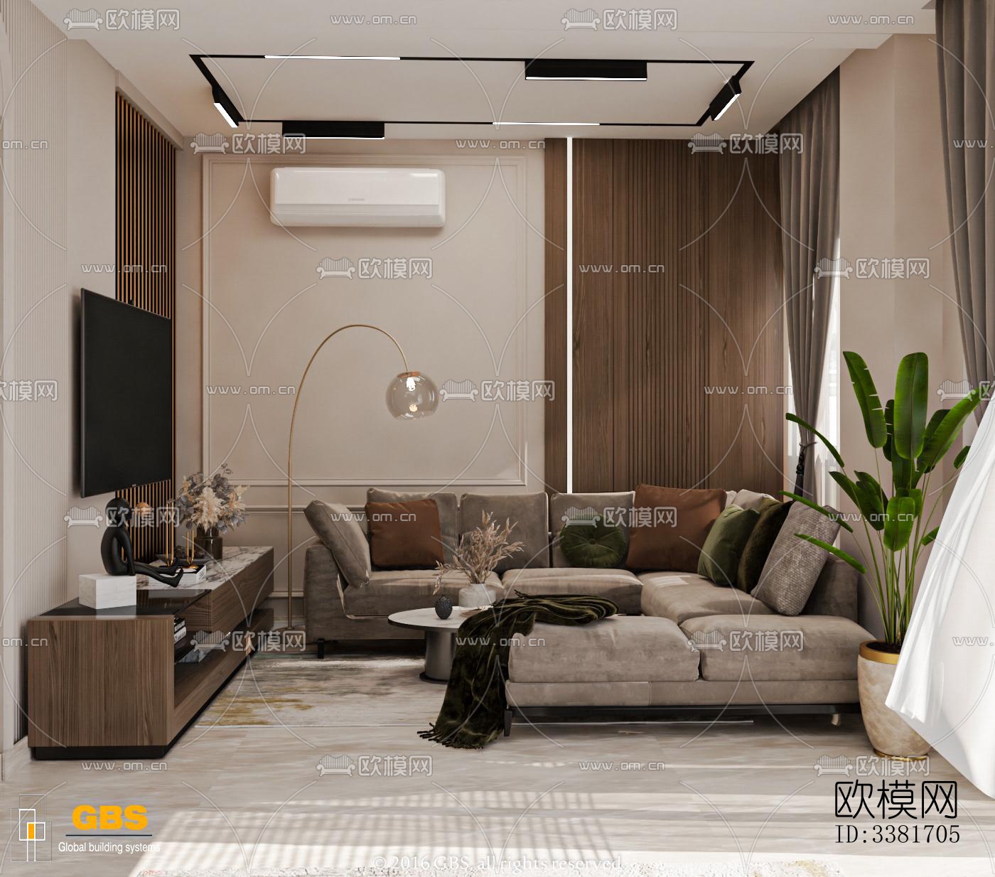 现代别墅效果图下载（渲染图5）