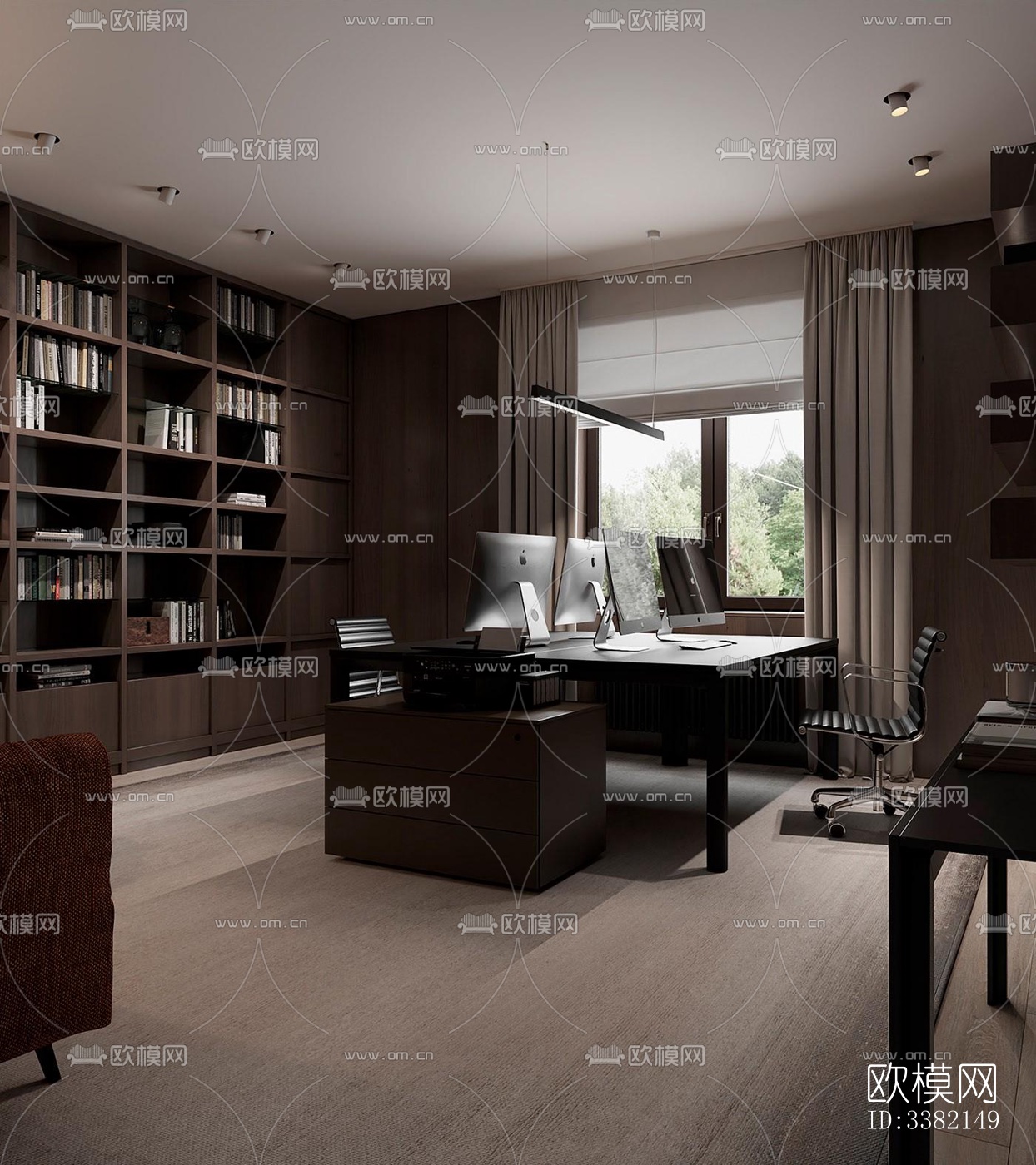 现代别墅效果图下载（渲染图3）