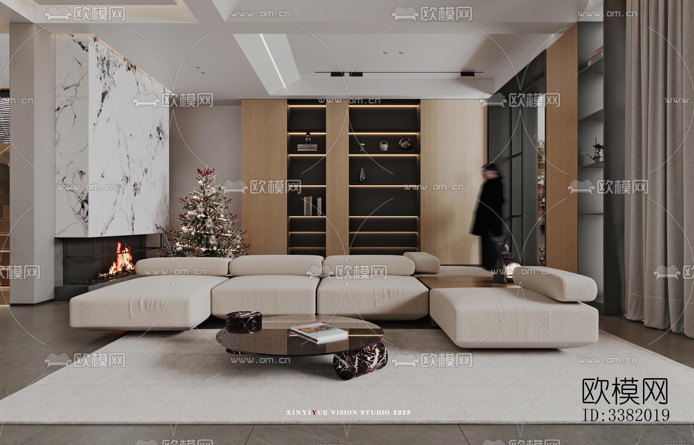 现代别墅效果图下载（渲染图10）