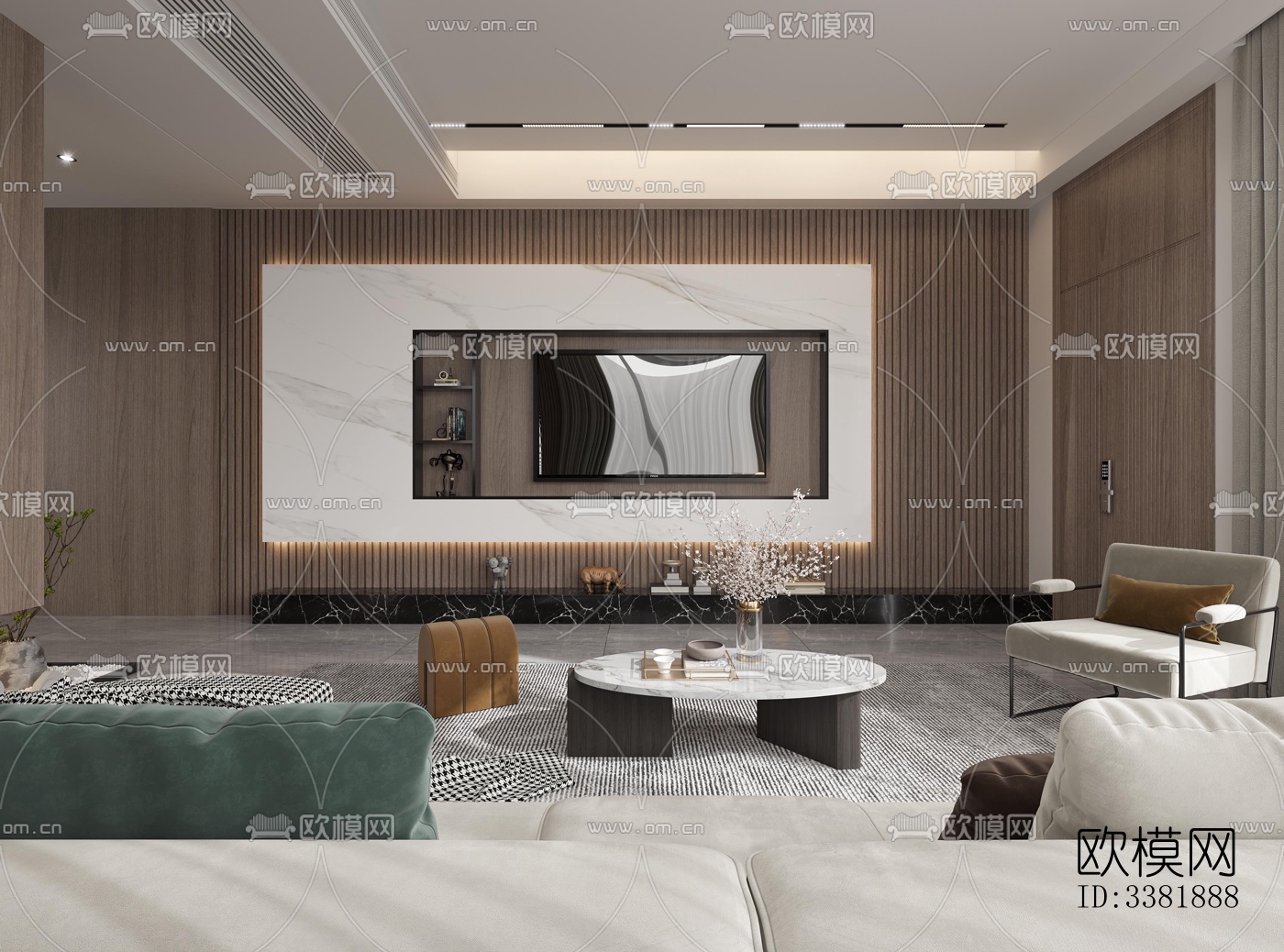 现代别墅效果图下载（渲染图1）