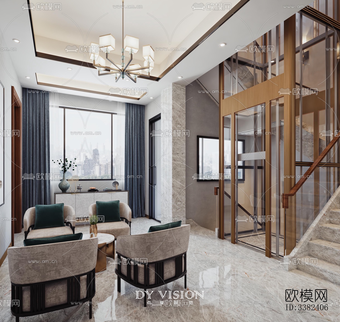 现代别墅效果图下载（渲染图6）