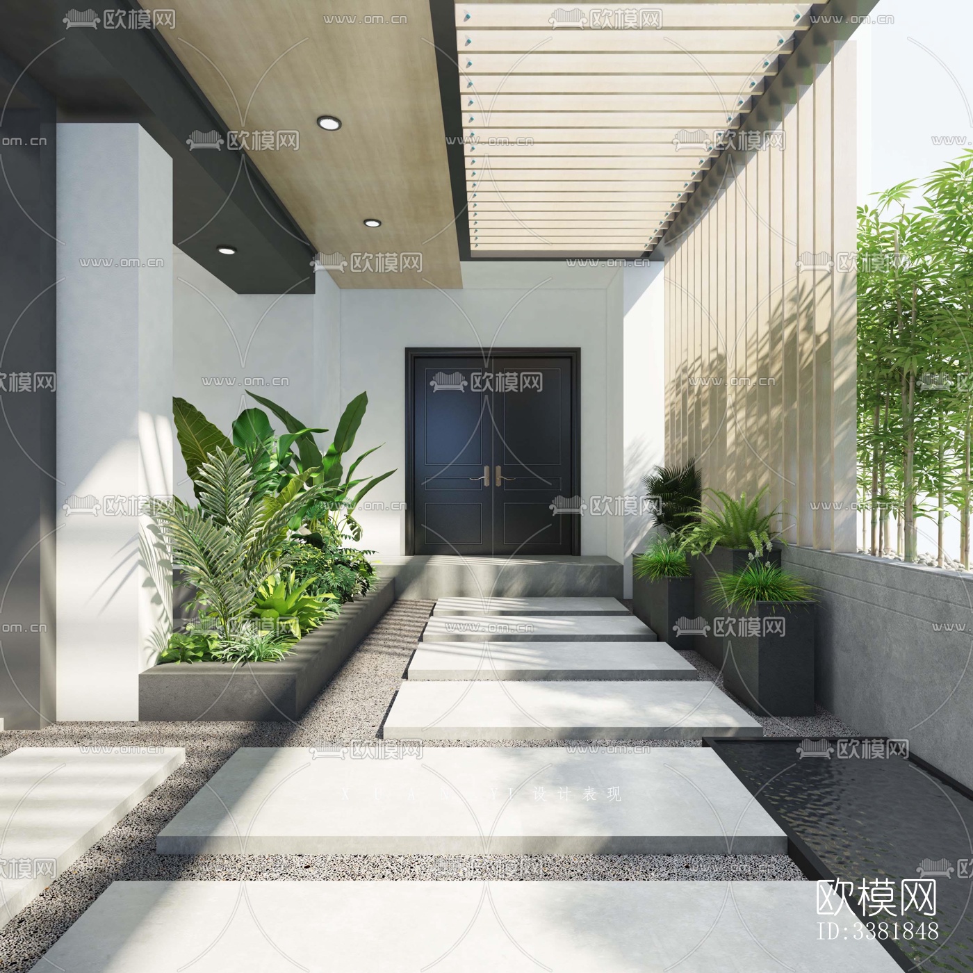 现代别墅效果图下载（渲染图5）