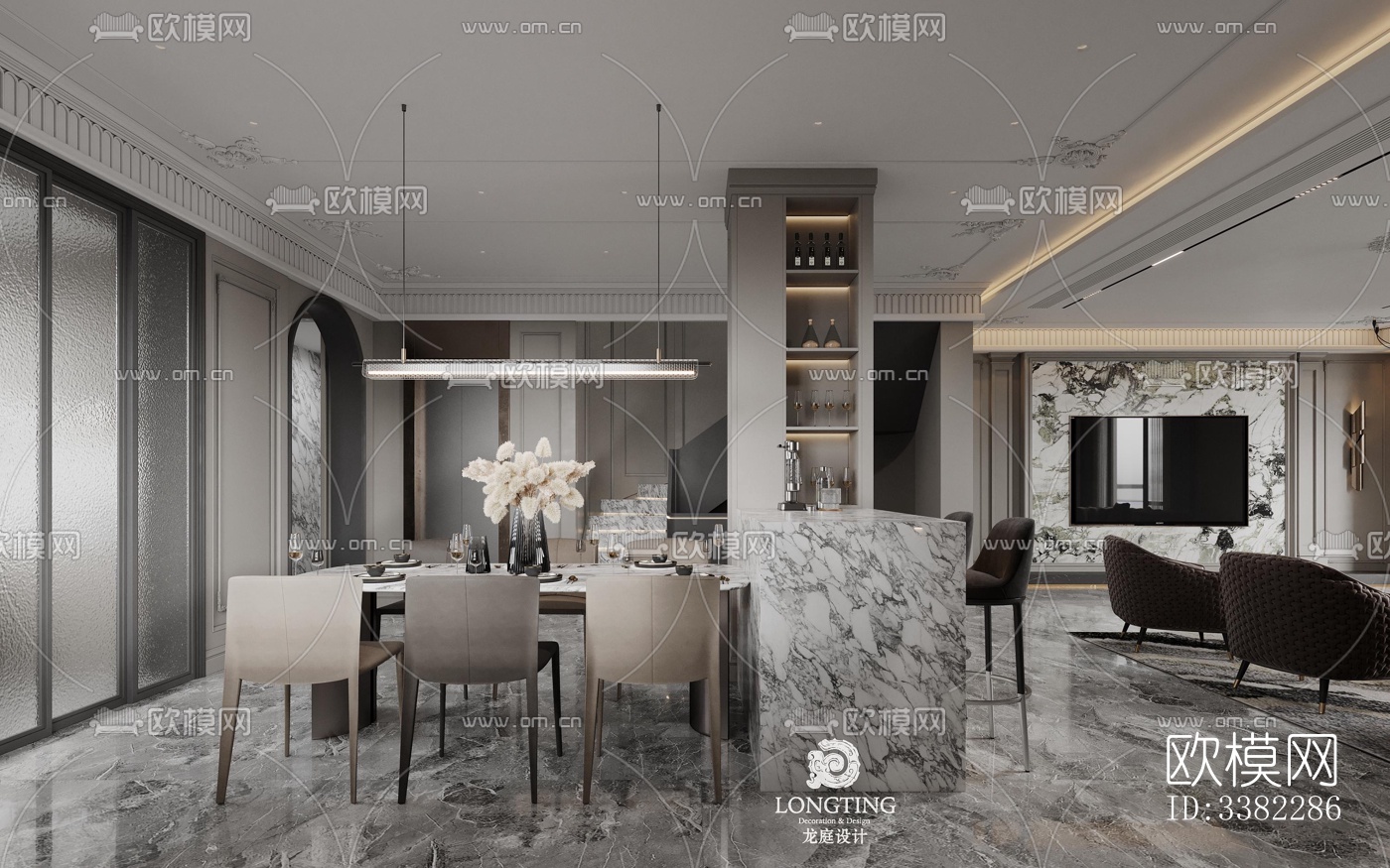 现代别墅效果图下载（渲染图3）