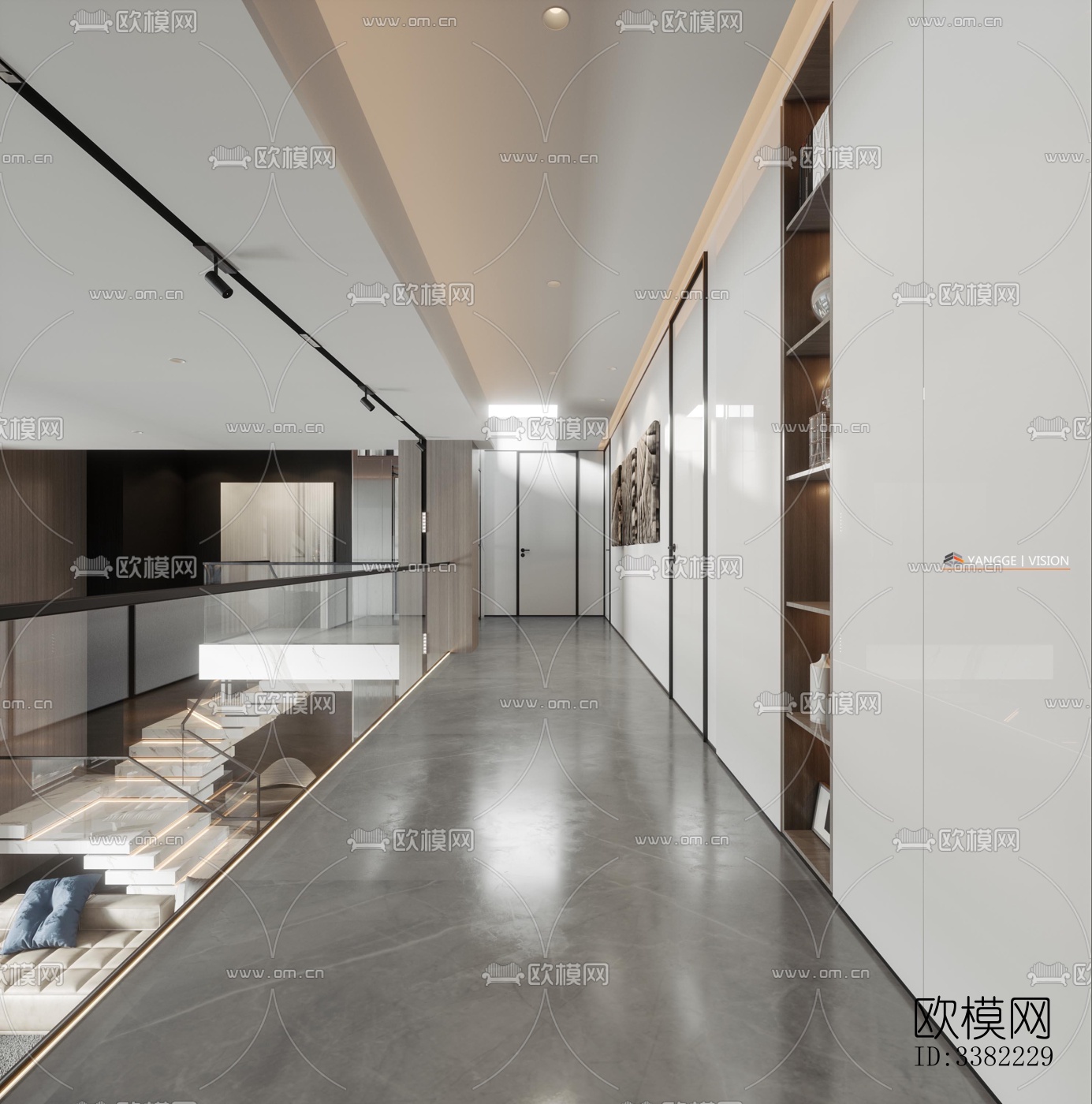 现代别墅效果图下载（渲染图3）